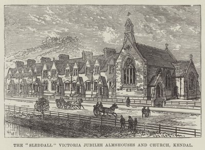 The Sleddall Victoria Jubilee Almshouses and Church, Kendal by Frank Watkins